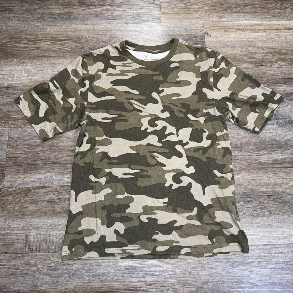 RedHead Short-Sleeve Camouflage Shirt Mens S Logo on Back Neck Collar Hunting